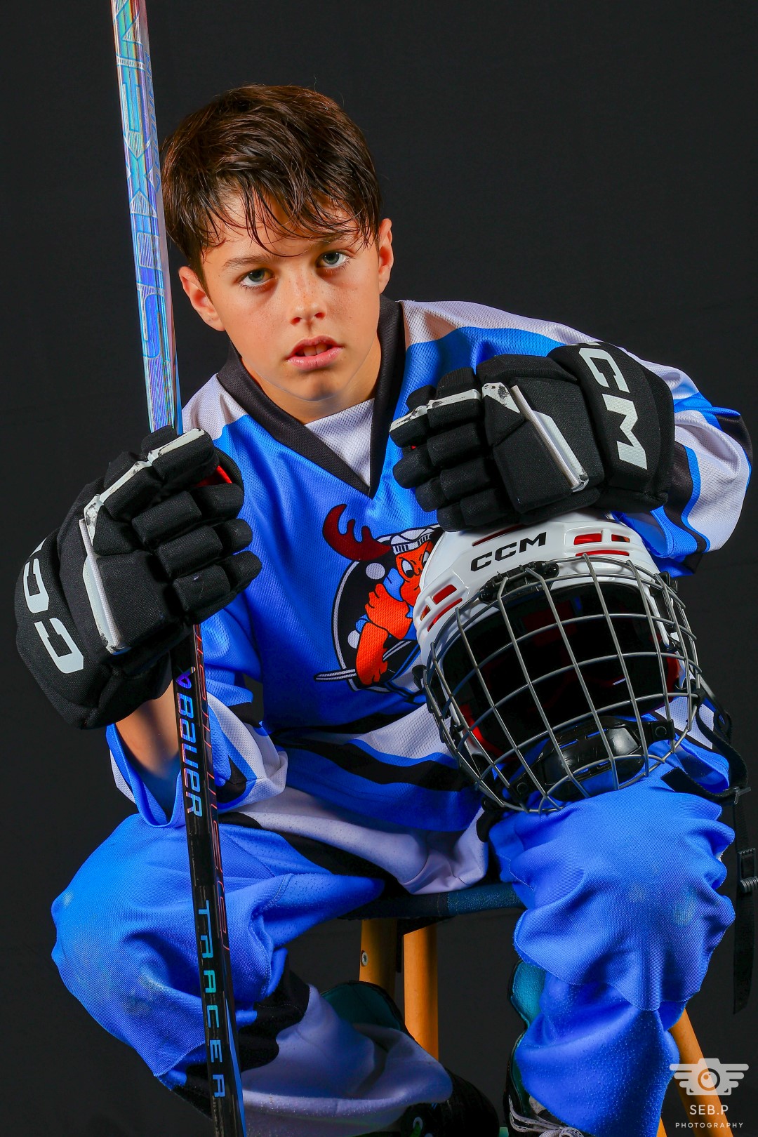 Action de hockey sur glace photographiée par SEB.P PHOTOGRAPHY à Toulouse